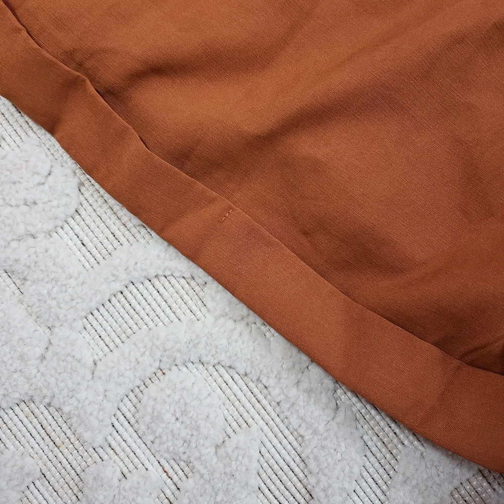 Shein Curve burnt orange summer romper - Picture 4 of 9